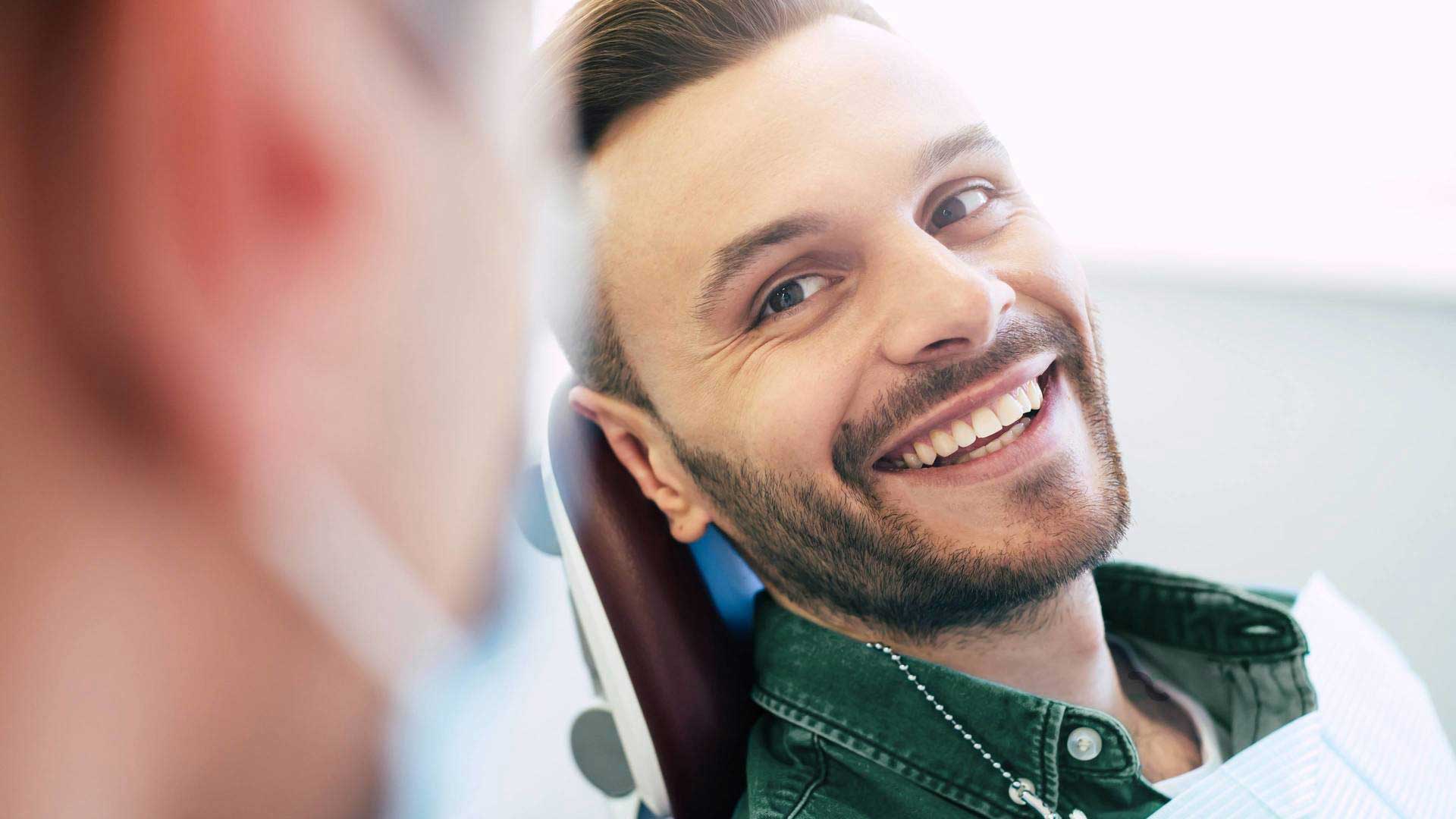 young man at dentists